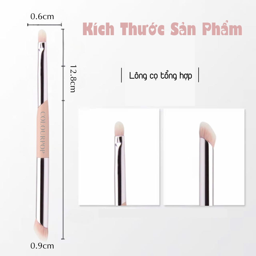 Cọ 2 Đầu Che Khuyết Điểm Tạo Khối Mũi Và Viền Môi COLOURPOP Double-Ended Brush CA5